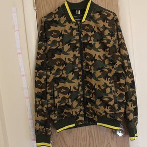 100% Cotton Camo Bomber Jacket, Denim & Flower